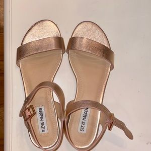 Rose Gold Steve Madden Sandals
